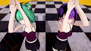 hololive uruha rushia tocoyami towa jaipur dance mmd