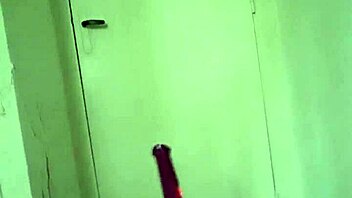 french slave does solo bdsm session.