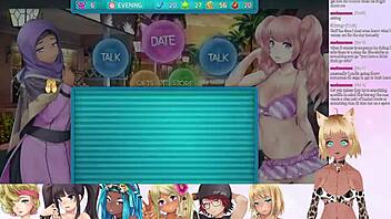 vtuber lewdneko plays huniepop double date