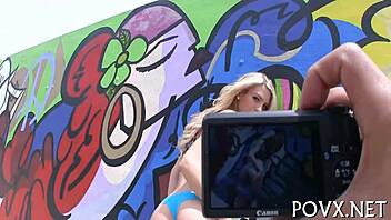 Sweet Amanda Tate in rough doggystyle sex and free blowjob