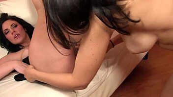 Andy San Dimas eats Dillion Harper's ass as she rides her husband's cock