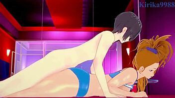 Tatsumaki a Kapitán Mizuki v divoké 3D hentai sexu