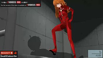 Uncensored Hentai Asuka Footjob Jerk Off Instruction