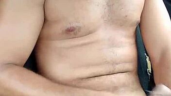 Solo Boy Masturbates Outdoors Intensely