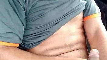 Solo Boy Masturbates Outdoors Intensely