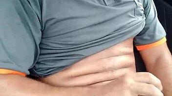 Solo Boy Masturbates Outdoors Intensely