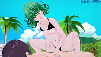 Tatsumaki and Captain Mizuki in Wild 3D Hentai Sex Scene