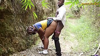 Soft kind fucksy and patricia get horny and fuck outdoors casually