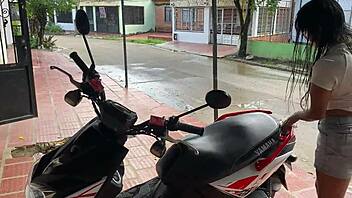 My Neighbor Gets Hot Watching Me Wash My Bike