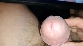 Jeff's massive member gets a handjob from Paula