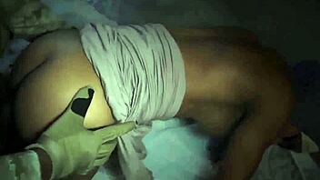 arab teen's first public blowjob at remote base spot