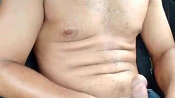 Solo Boy Masturbates Outdoors Intensely