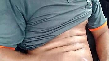 Solo Boy Masturbates Outdoors Intensely