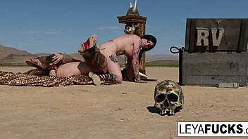 Leya Falcon Gets Anal Assfucking With Toys And Oral In Lesbian Scene