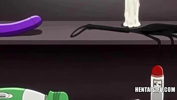 Teen 18+ in anime hentai hungry for cum and money