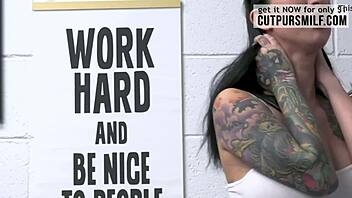 Lily Lane strips down for a wild blowjob.