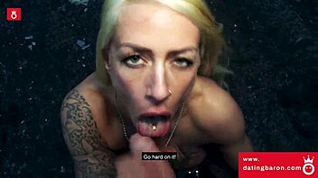 Riktig knulldejt med tatuerad bimbo Harleen van Hynten på datingbaron