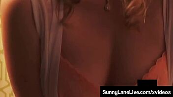 Sunshine Lane, the sex-starved cougar, pleasuring herself with her wet and juicy folds