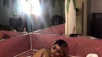 Zaharii, umm, playin with herself in hot tub!