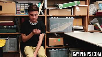 Young perpetrator bouncing on officers huge black cock