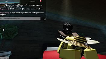 A woman of authority explores her first encounter with a massive ebony shaft