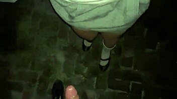 Country girl engages in sexual activity with afternoon scholar on patio