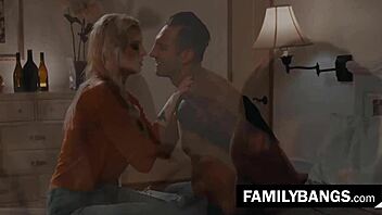 हॉट मिल्फ केंजी टेलर को सेल्फिश स्टेपब्रदर क्विंटन जेम्स ने ड्रिल किया फैमिली बैंग्स पर