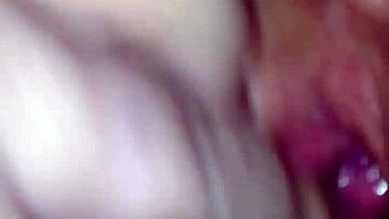 Wife gets finger fucked in wet pussy.