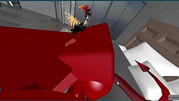 demon fucks his hot rich femboy in missionary 😈 and gets creampied