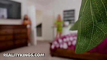 Naughty stepmom Katie Morgan's steamy encounter with her horny stepdaughter Vanessa Sky