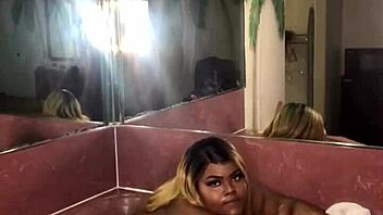 Zaharii, umm, playin with herself in hot tub!