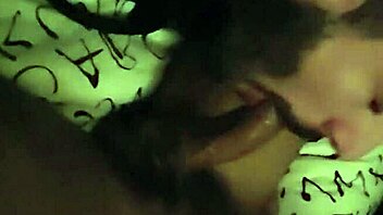 Gay man receives passionate blowjob from lover.