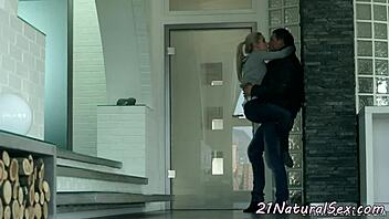 Small Tits Euro Babe Sucks And Fucks Boyfriend's Cock Romantically