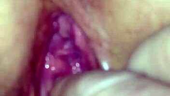 Wife gets finger fucked in wet pussy.