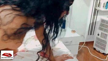 Transgender woman in orgia with her husband and two additional partners