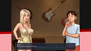 BLONDE GETS FACIAL SUMMERTIME SAGA