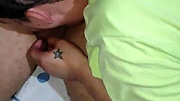 i give my boyfriend a delicious blowjob in the bedroom