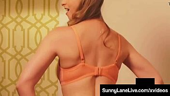 Sunshine Lane, the sex-starved cougar, pleasuring herself with her wet and juicy folds