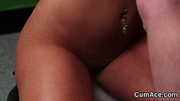 i watch sexy idol get cumshot on her face, sucking jizm