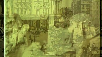 Rare vintage British retro foursome with European participants in antique group setting.