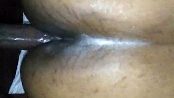 yo, creamed my dick before pounding her fat ebony ass hard!