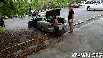 Uh, my tight amateur's wet body gettin’ ravaged by this huge dong!