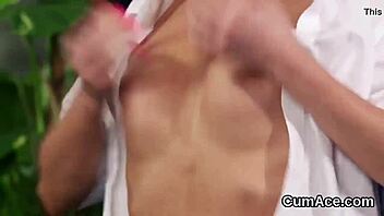 Peculiar doll swallows cum load on face 😜