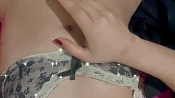 Latina Trans Woman Touches Herself Until She Ejaculates In Provocative Crossdressing Display?