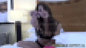 chastity device keeps slave from trouble in femdom bdsm humiliation with handjob and orgasm