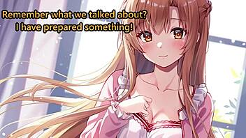 asuna checks history in joi ntr humiliation