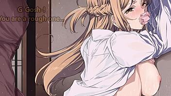 asuna checks history in joi ntr humiliation