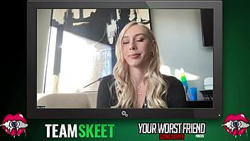 kay lovely's christmas interview backstage with team skeet