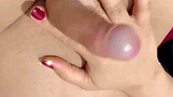 Latina Trans Woman Touches Herself Until She Ejaculates In Provocative Crossdressing Display?