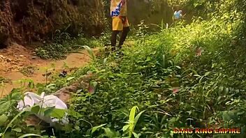 wife fucked on village road with monster cock